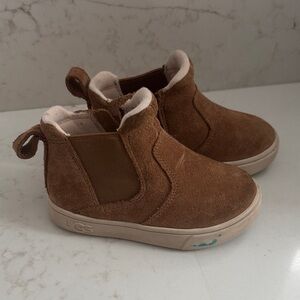 UGG Kids Tan Suede Ankle Boots